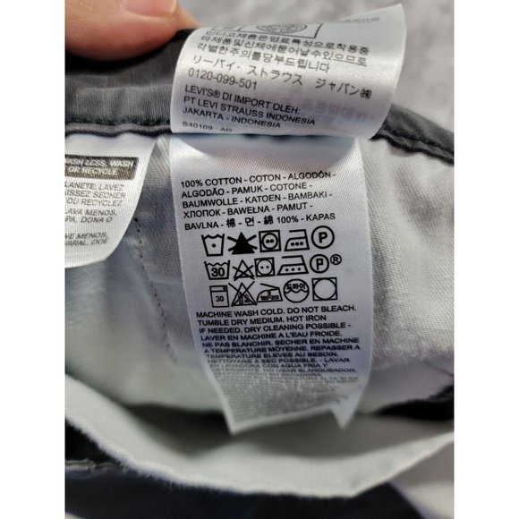 Levi Strauss Men's Ripstop Cargo Shorts Size 38 Gray, Pockets, Outdoor - Picture 6 of 7